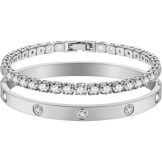 Tennis bracelet stack (PRE-ORDER)