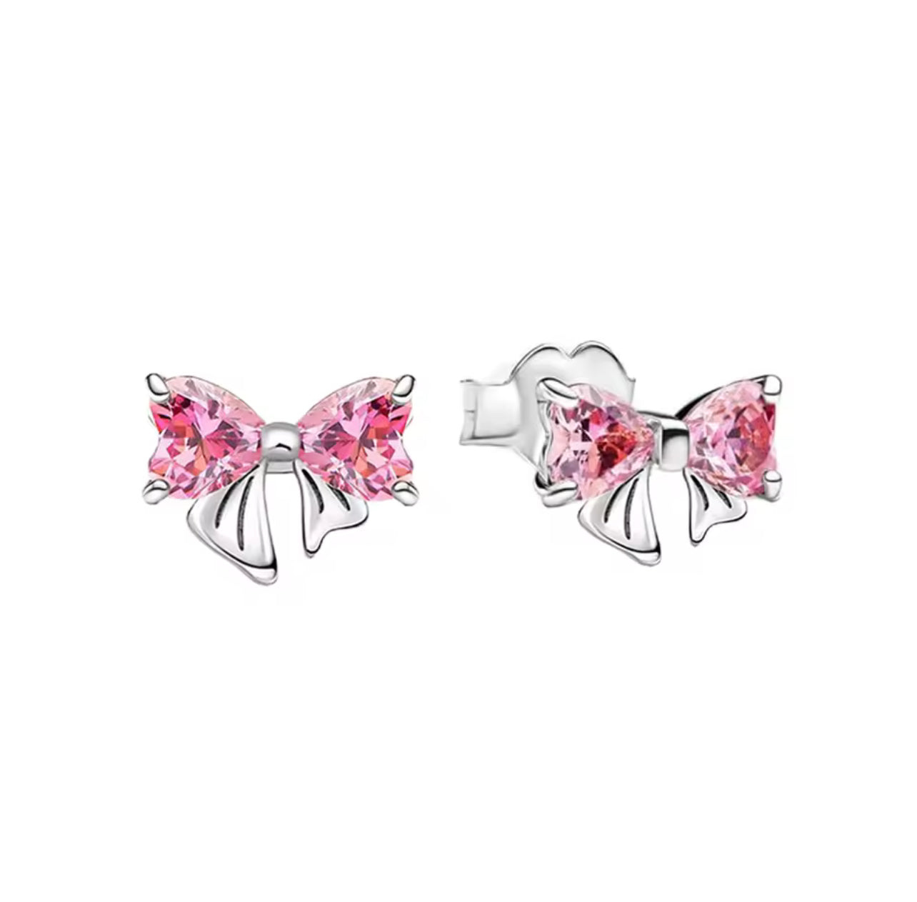 Pink dangle bow earrings (PRE-ORDER)