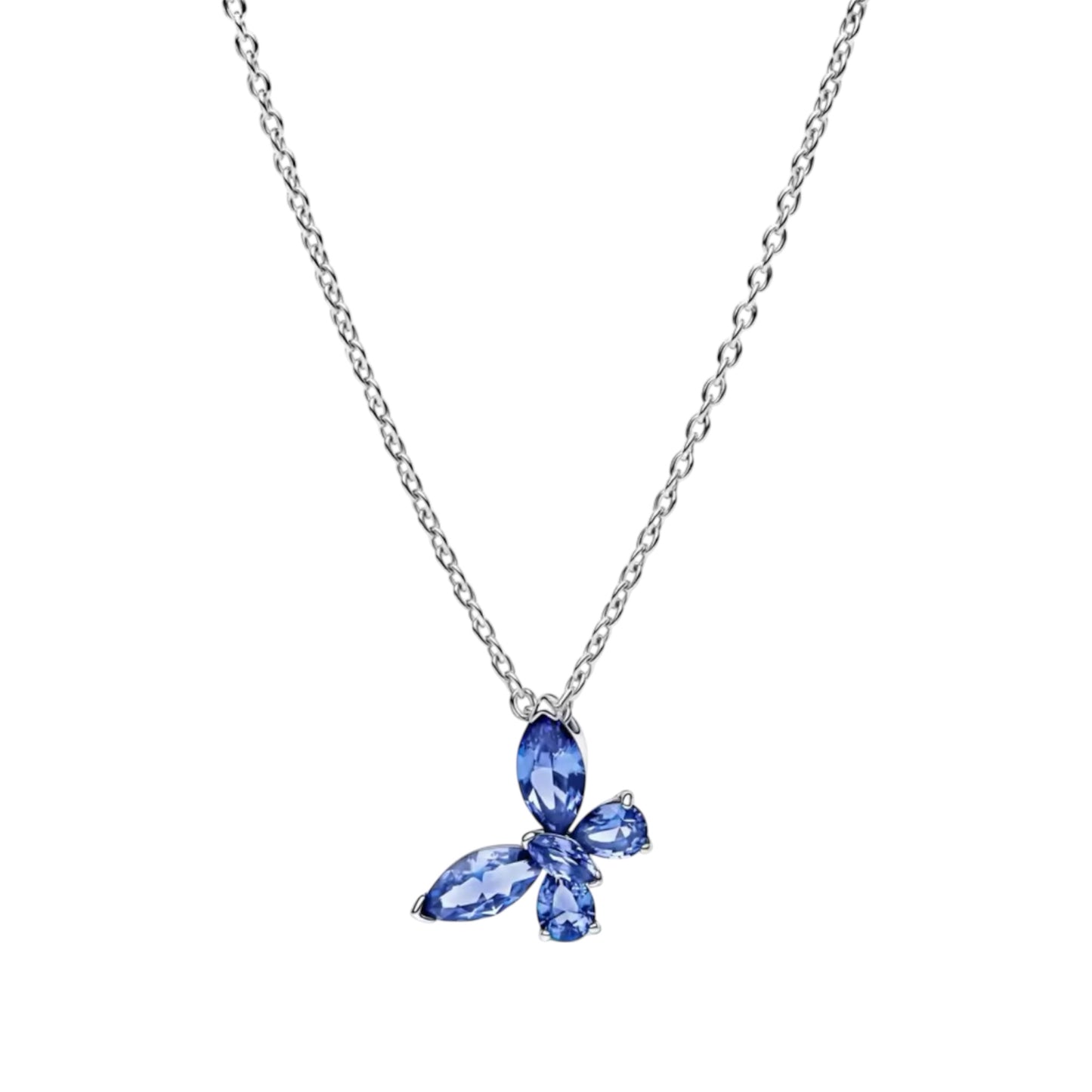 Blue Butterfly Necklace