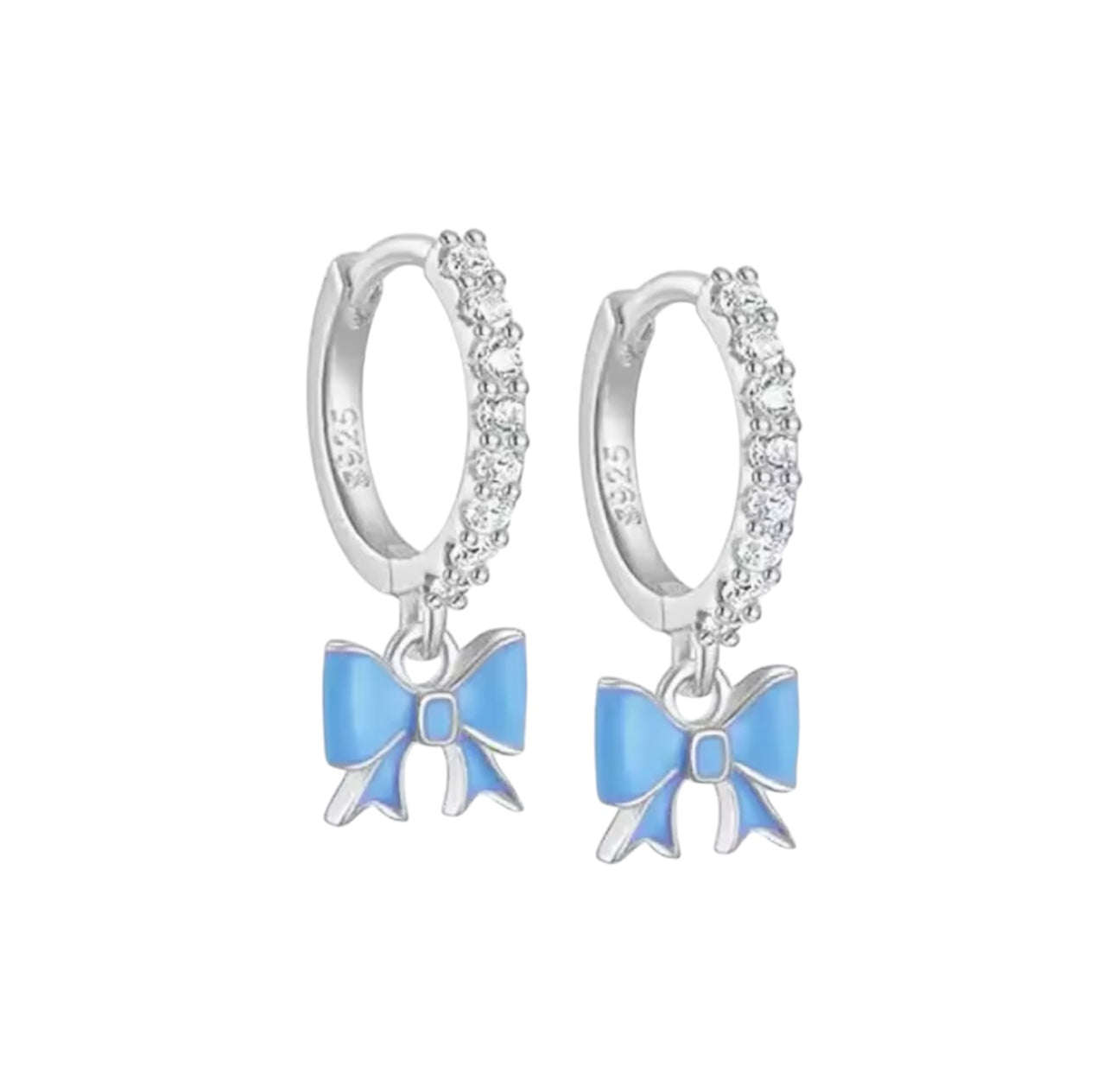 Diamond bow huggies (PRE-ORDER)