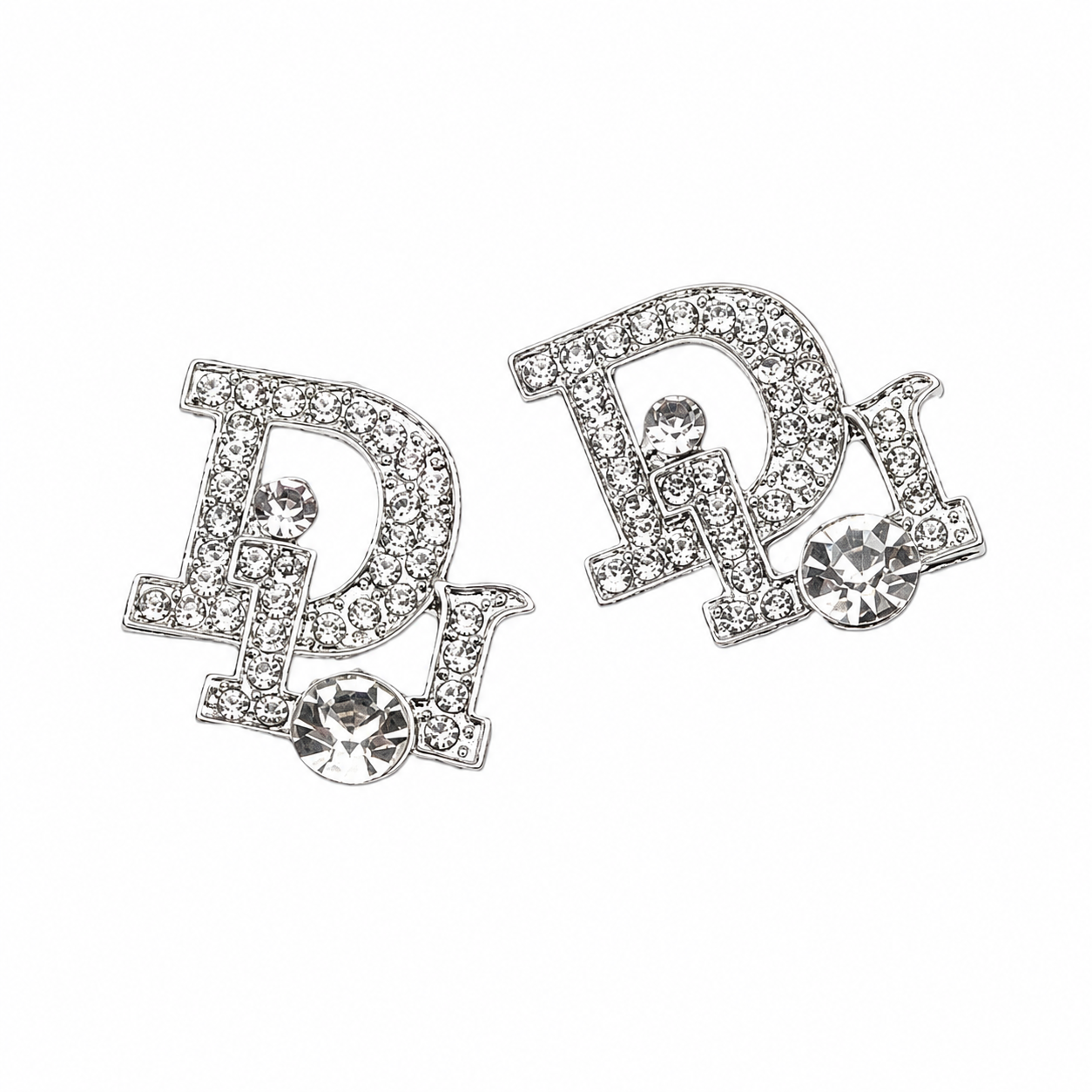The Silver Diamond “Dahlia” Earrings