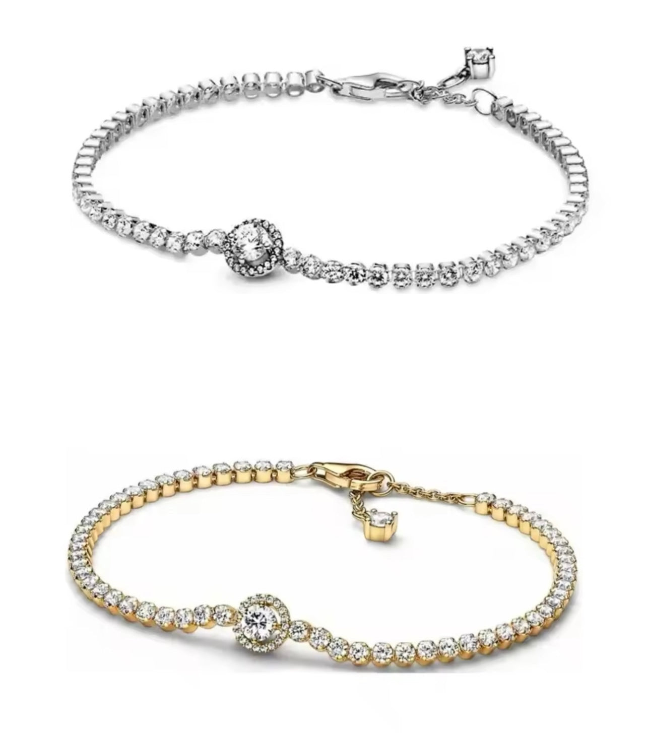 Circle diamond tennis bracelet (PRE-ORDER)