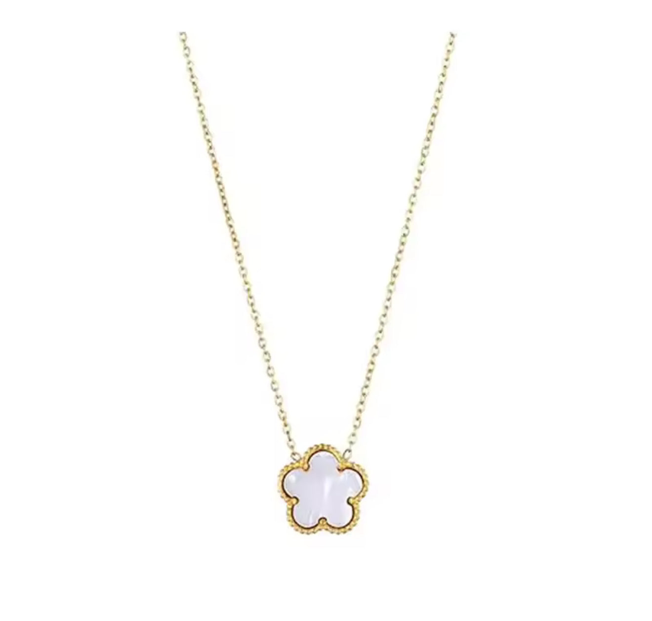 Gold Snow clover necklace (PRE-ORDER)