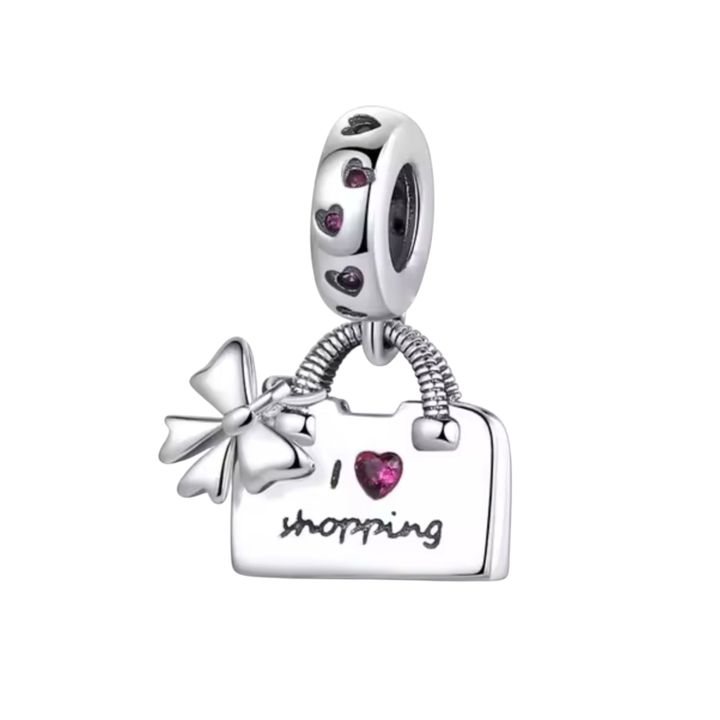 I Love Shopping Charm