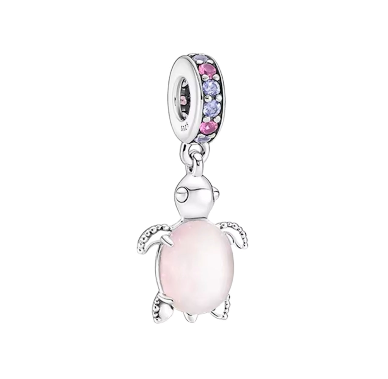 Pink turtle charm