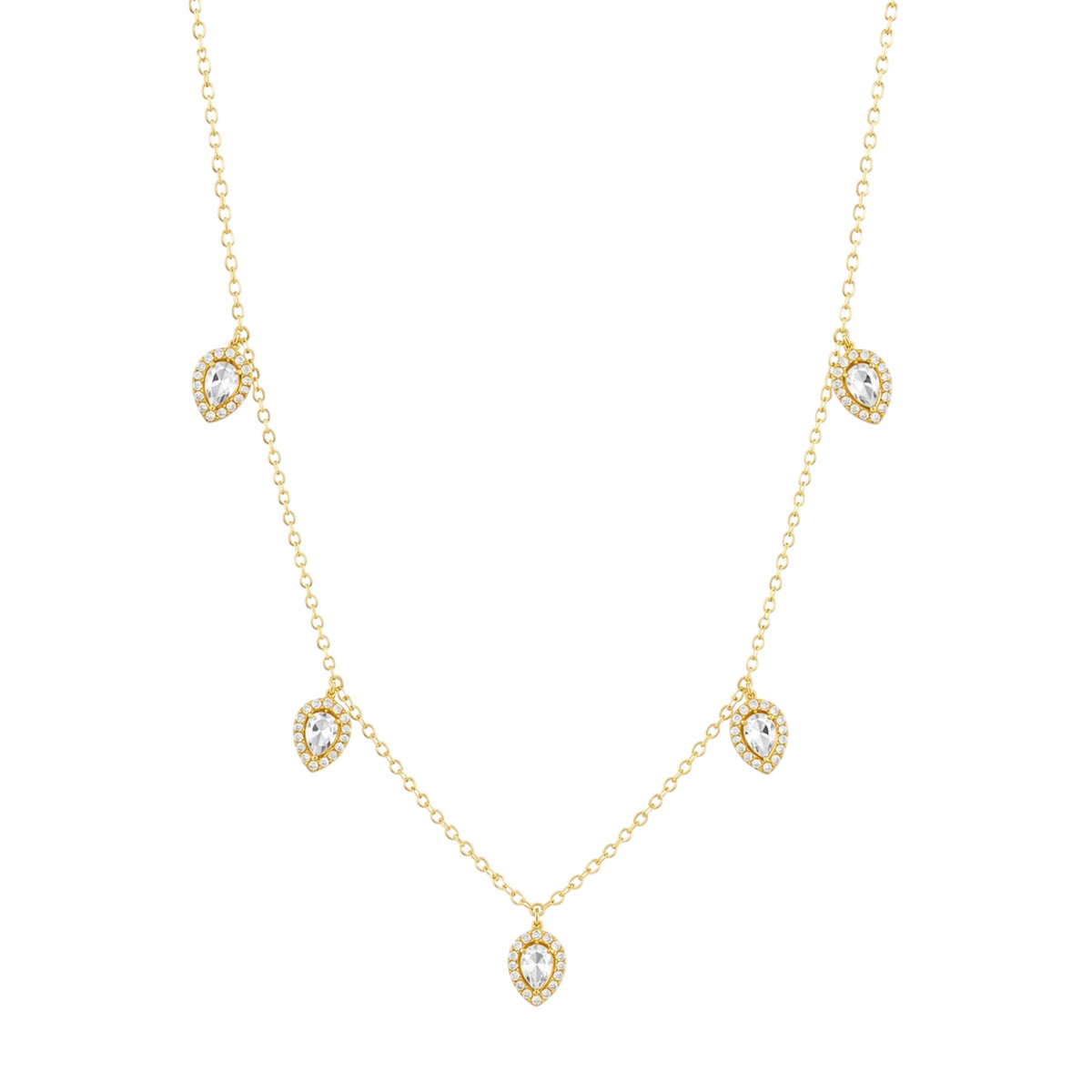 The Gold “Teardrop” Dangle Necklace
