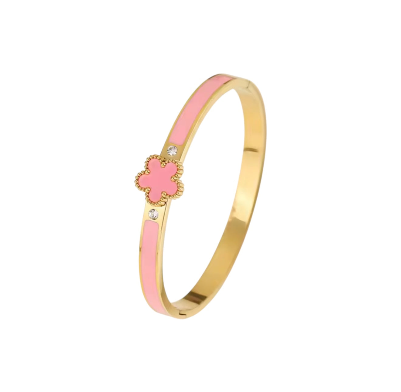 Pink clover bangle (PRE-ORDER)