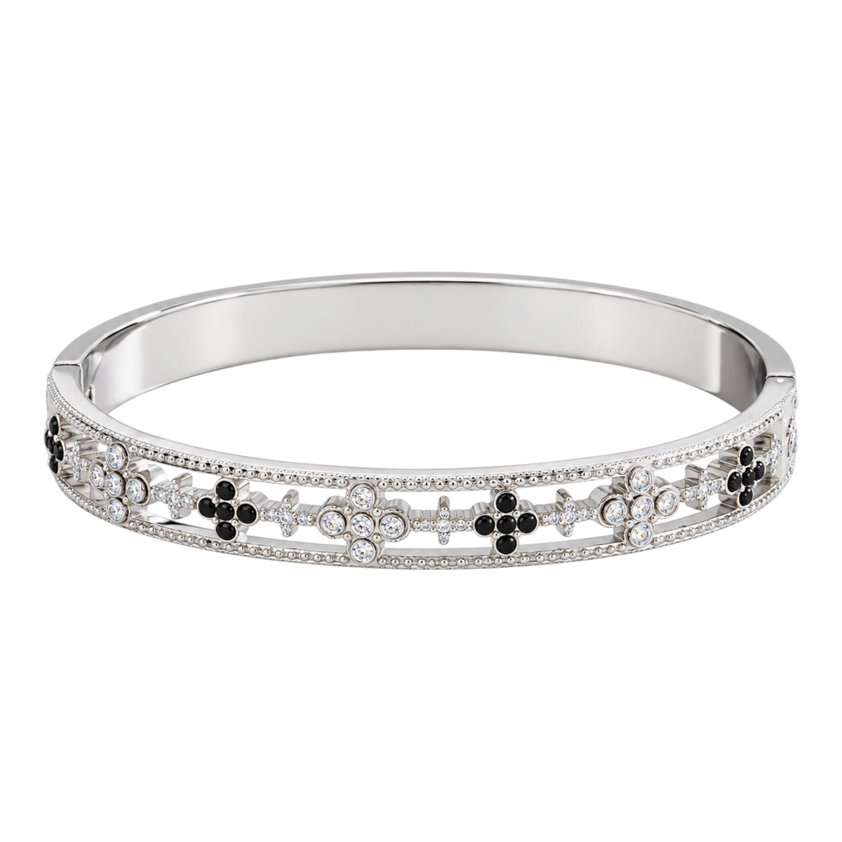 The Black & Silver “Eloise” Bangle