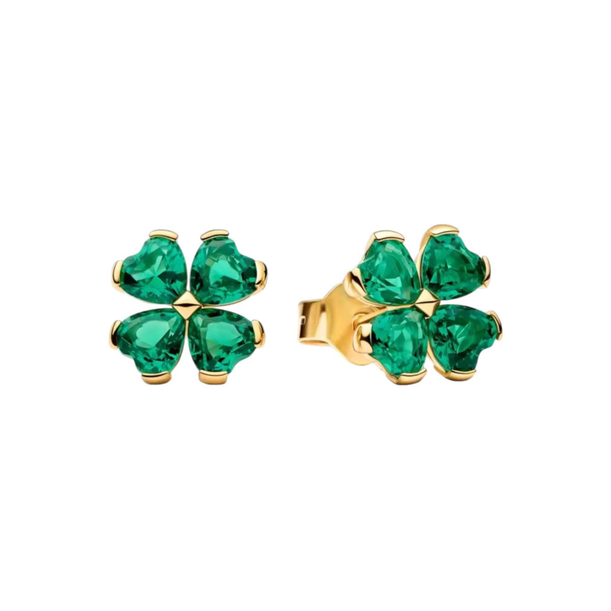 The Gold & Green “Enchanted Bloom” Studs