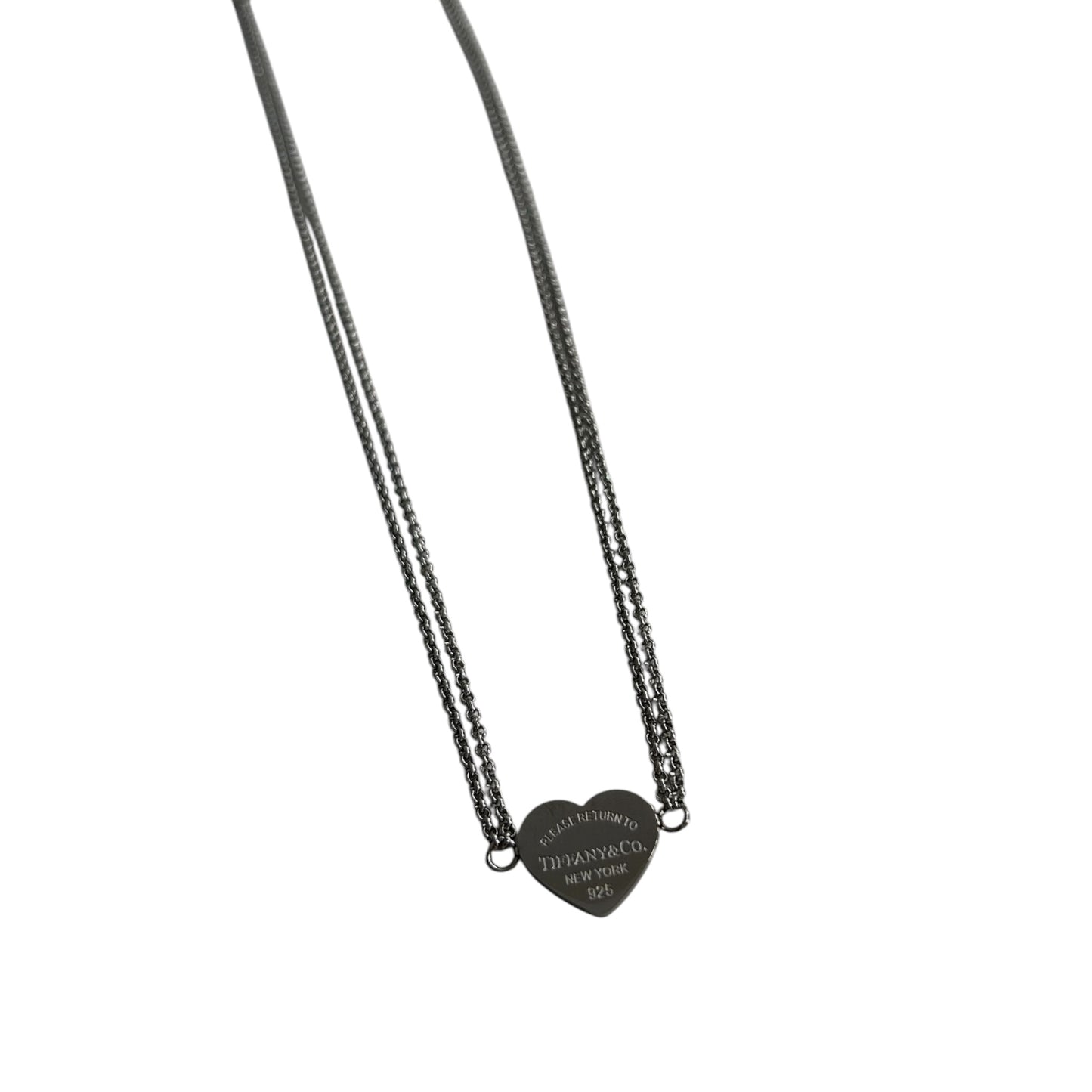 T Heart Chain Necklace