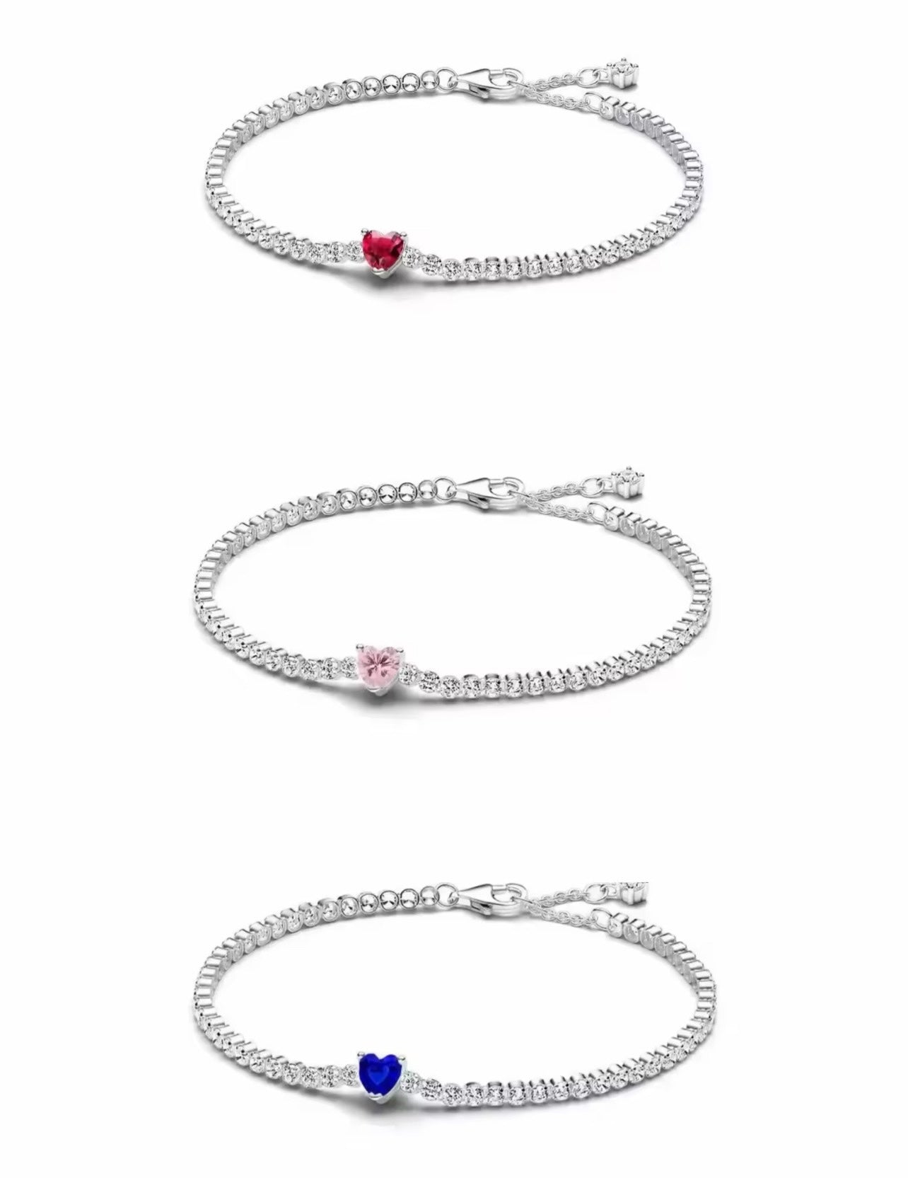 Heart tennis bracelet (PRE-ORDER)