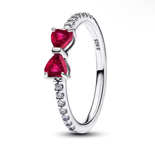 Sparkle Red Bow Ring (PRE-ORDER)