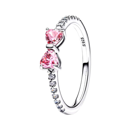 Sparkle Pink Bow Ring (PRE-ORDER)