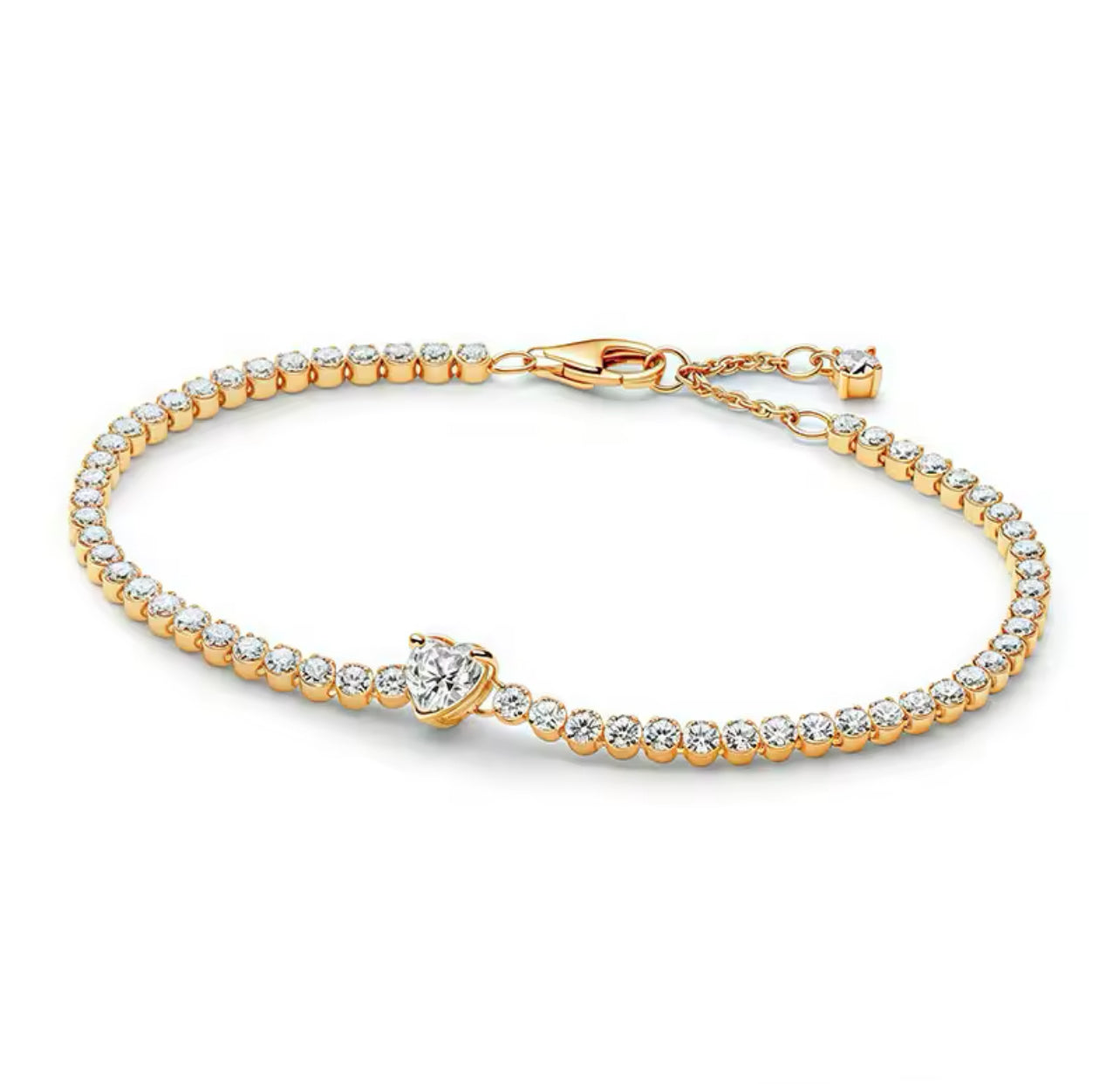 Heart tennis bracelet (PRE-ORDER)