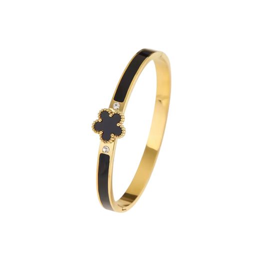 Black clover bangle (PRE-ORDER)