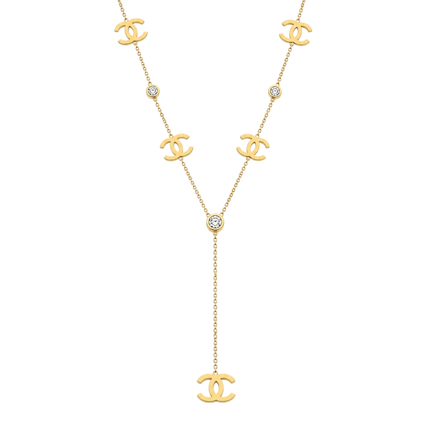 The Elegant Gold Drop “Cassie” Necklace