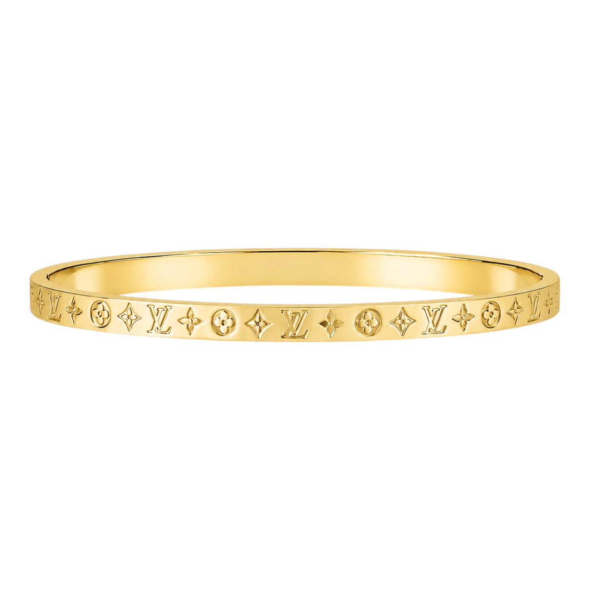 The Gold “Louise” Print Bangle