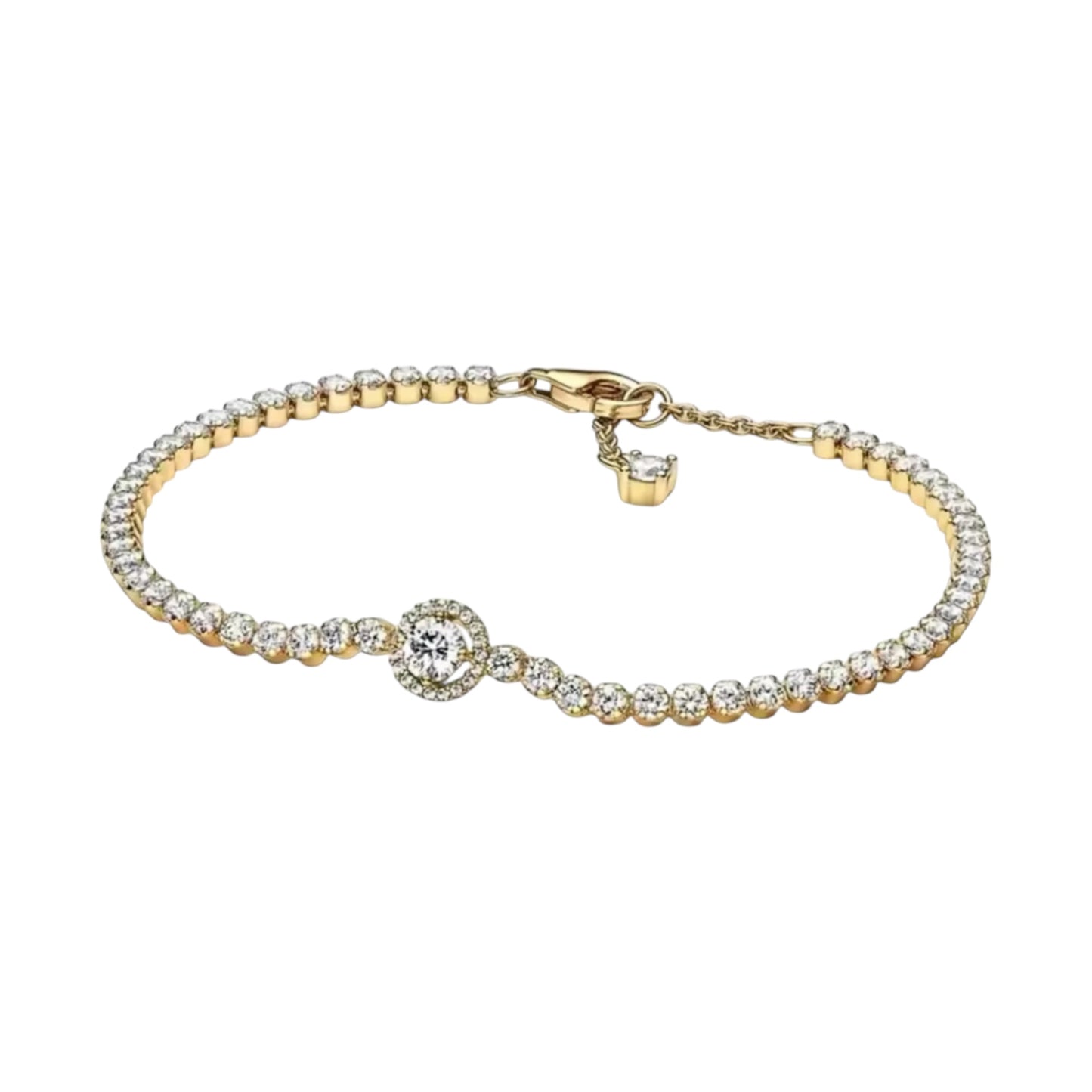 Circle diamond tennis bracelet (PRE-ORDER)