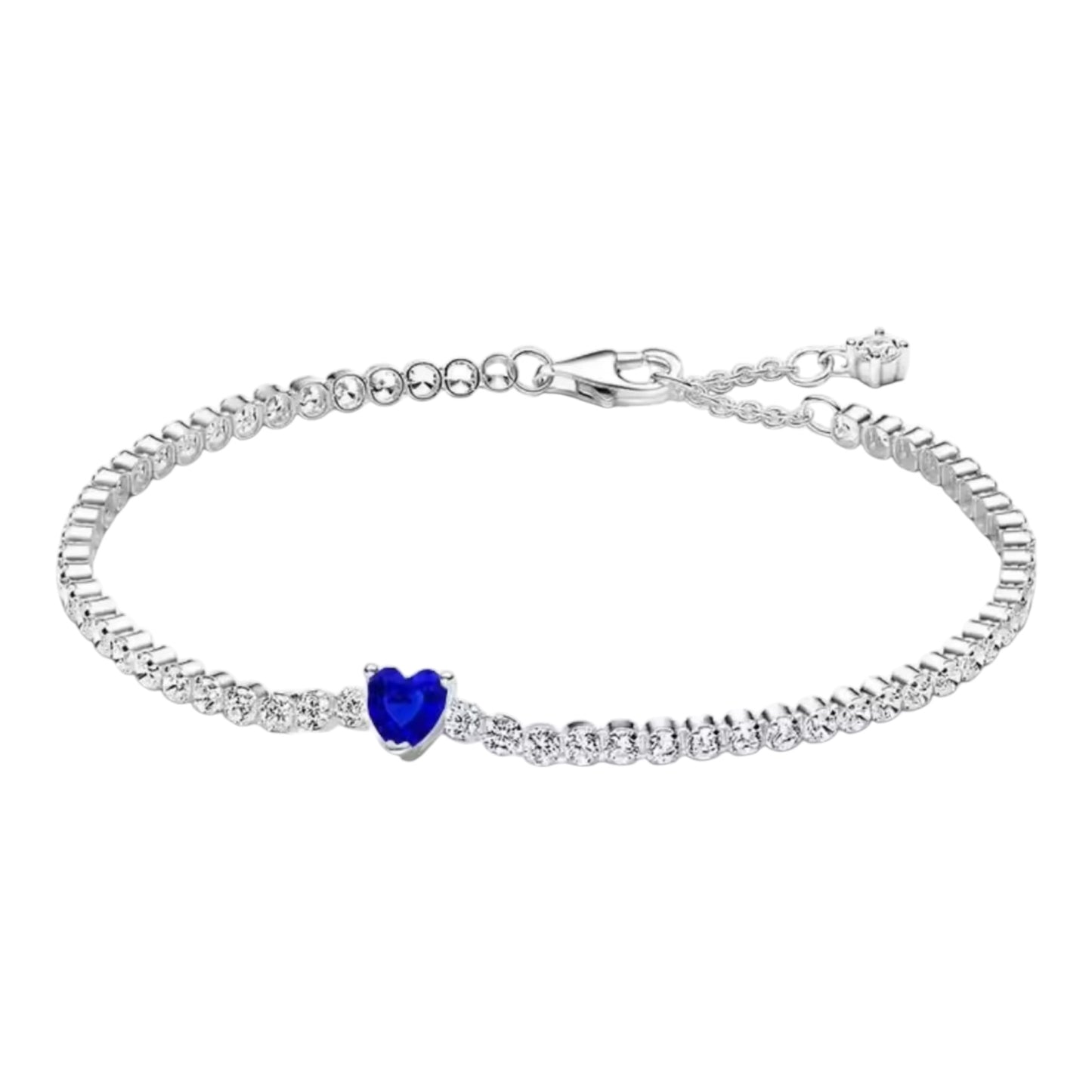 Royal Blue Heart tennis bracelet (PRE-ORDER)