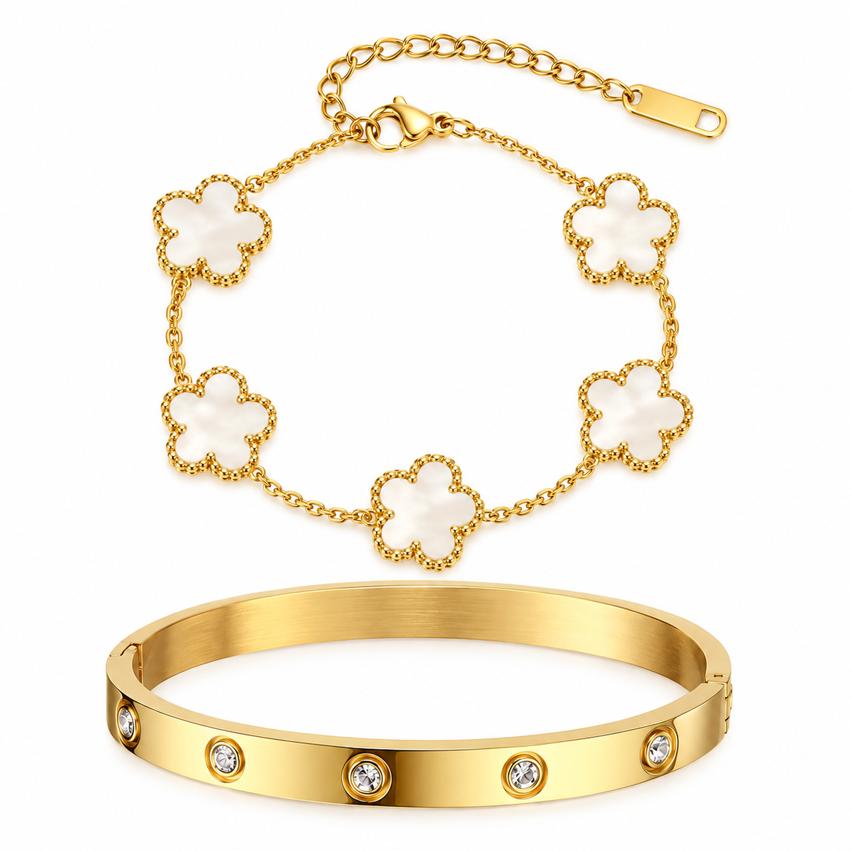 The Gold “Cloud” Clover Stack