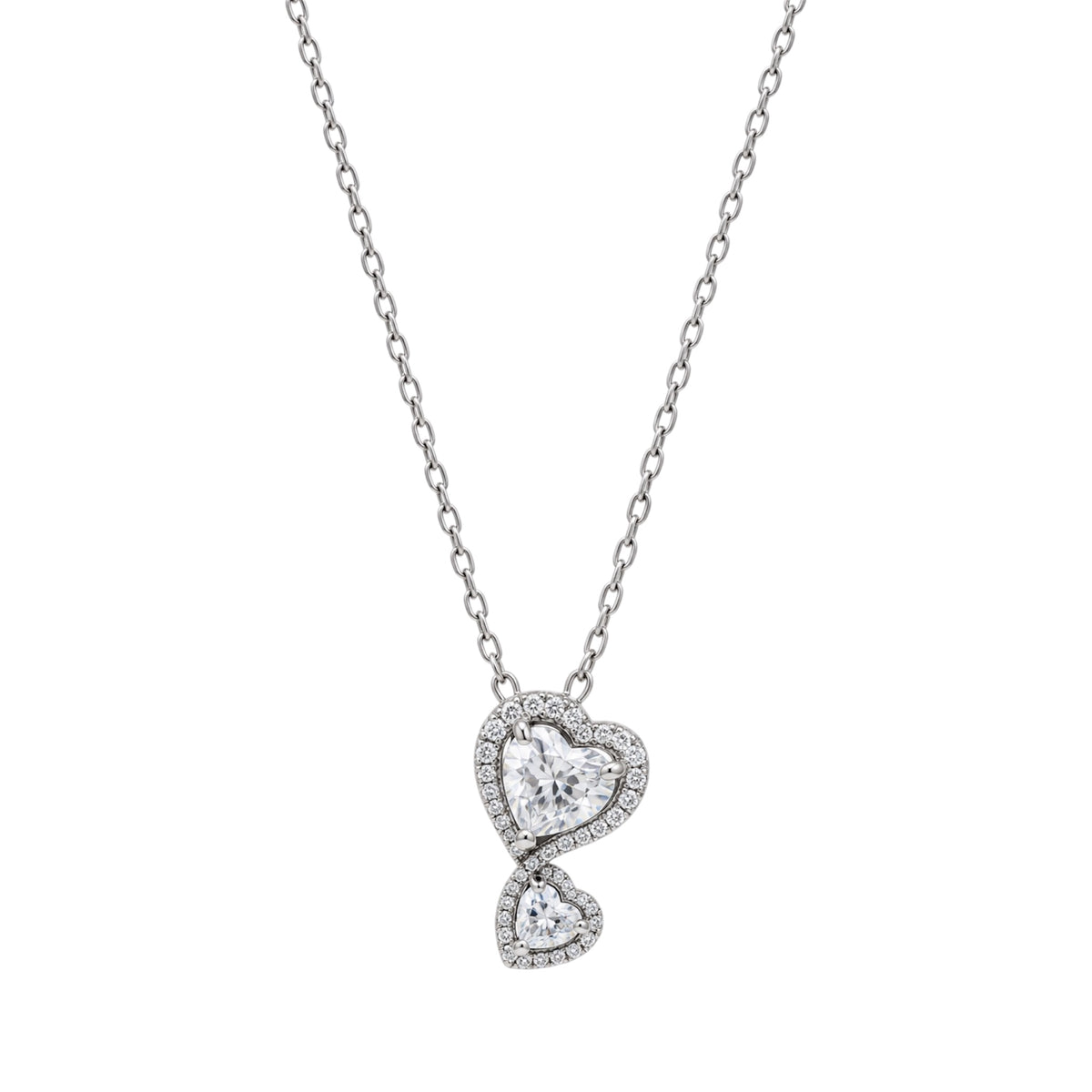The Silver “Heart Drop” Necklace