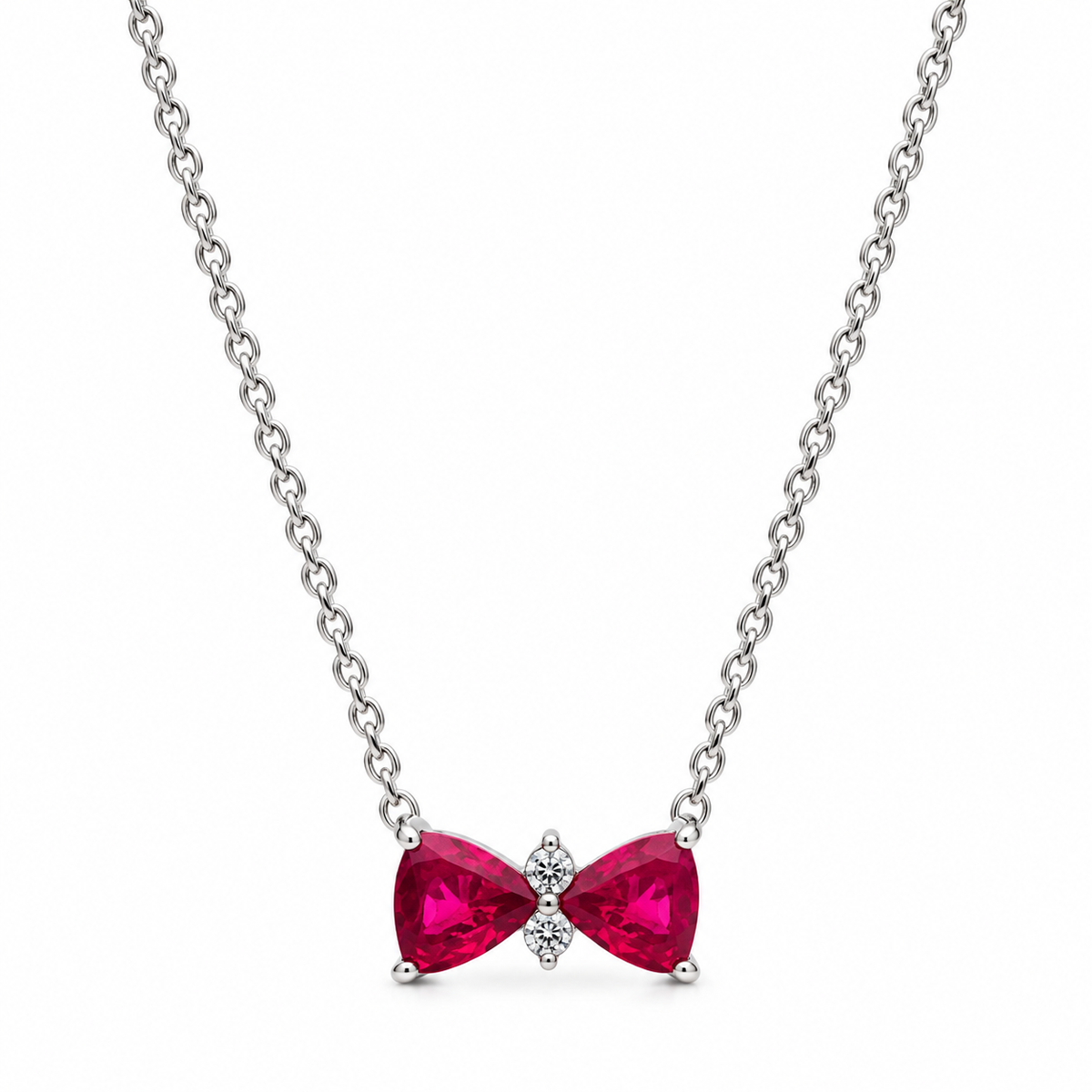 The Red “Butterfly Bow” Necklace