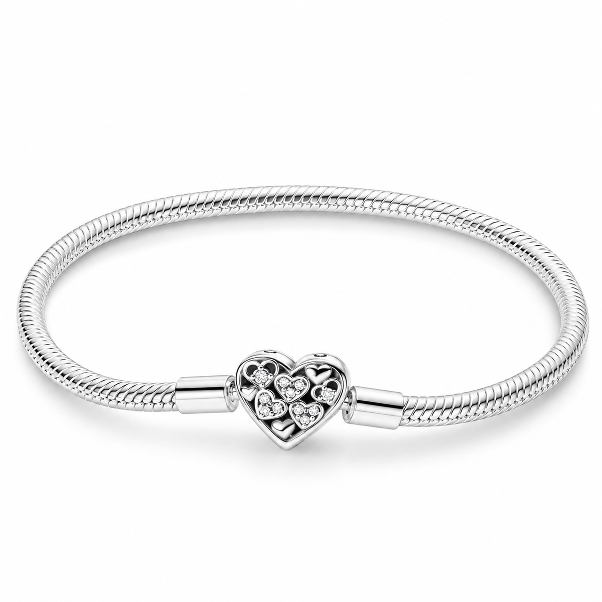 The Silver “Full of love” Charm Bracelet