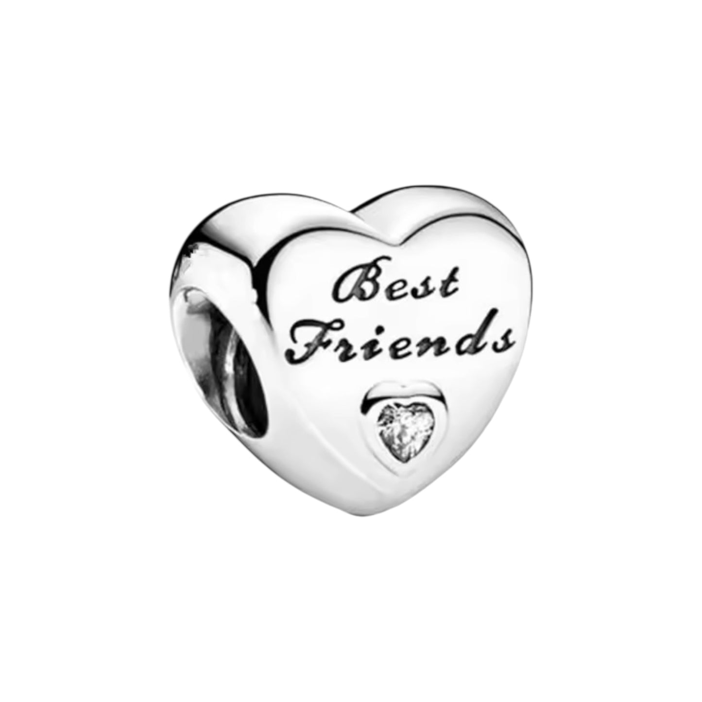 Best Friend Heart Charm