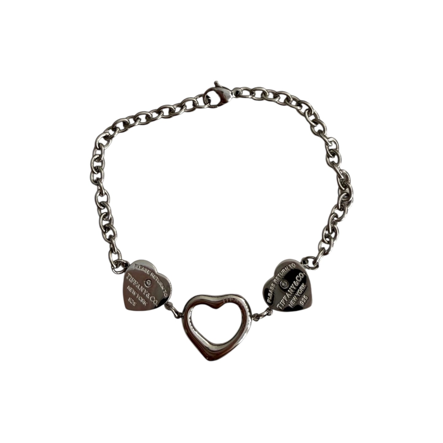 The Diamond Triple Heart “Talia” Bracelet