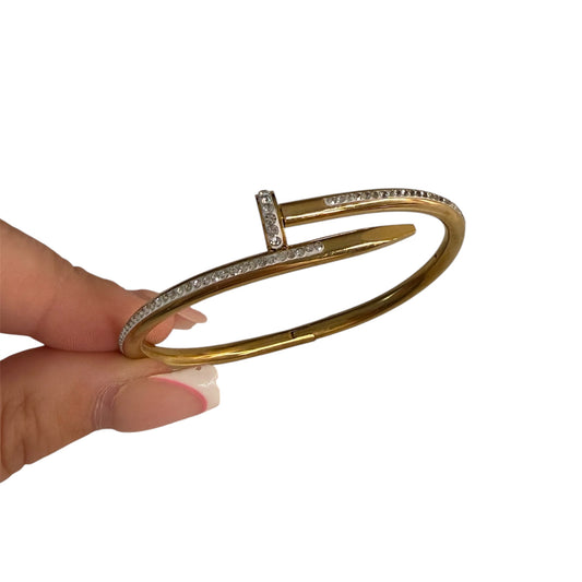 The Gold “Camilla” Diamond Bangle