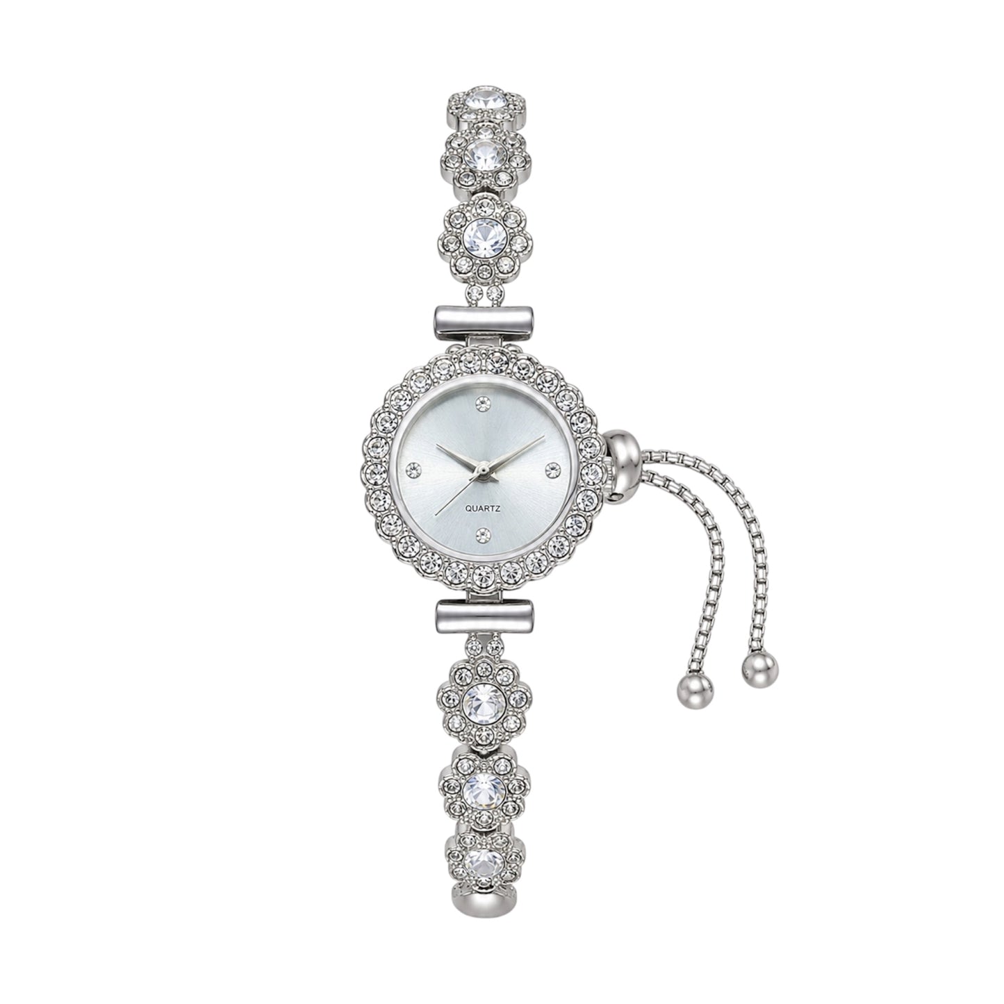 The Silver Crystal “Eliana” Watch
