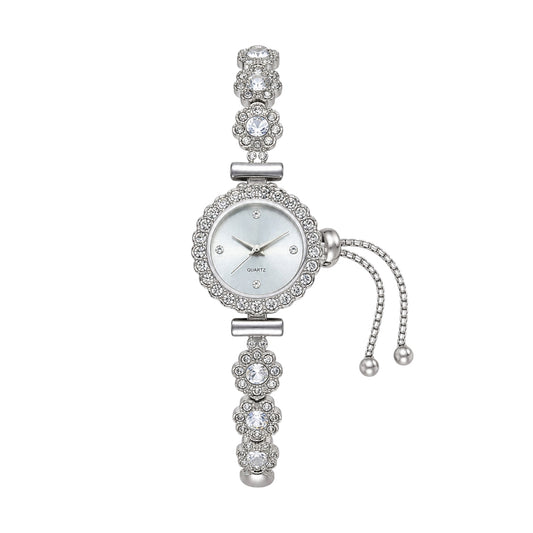 The Silver Crystal “Eliana” Watch