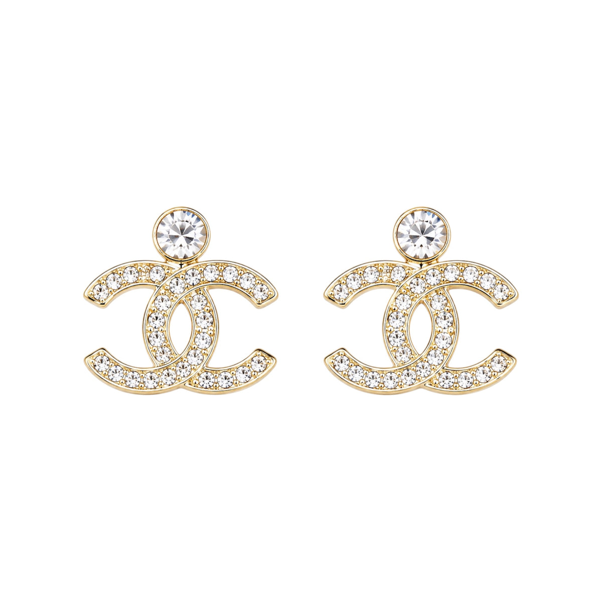 The Gold Diamond “Cassie” Drop Earrings