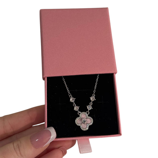Sapphire Silver Rosá Necklace