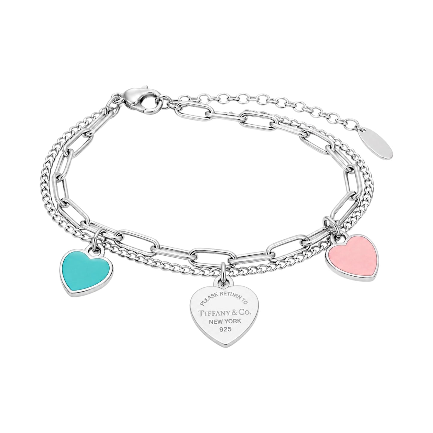 The Triple Heart “Talia” Chain Bracelet