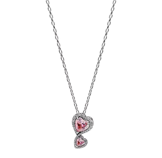 Double heart necklace (PRE-ORDER)