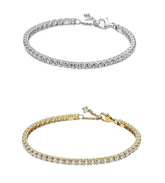 Plain diamond tennis bracelet (PRE-ORDER)