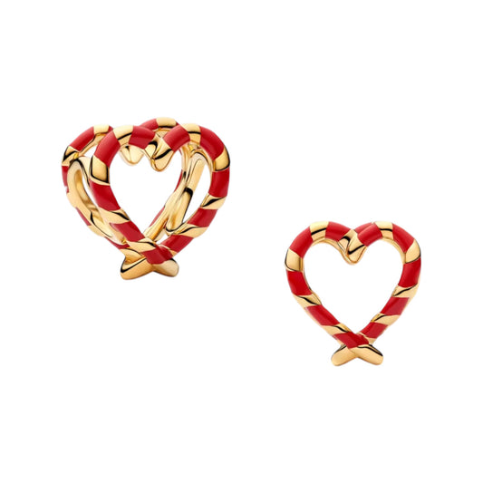 The “Candy Cane Heart” Charm