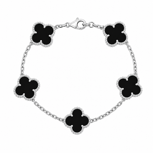 The Silver Ebony “Vanessa” Bracelet