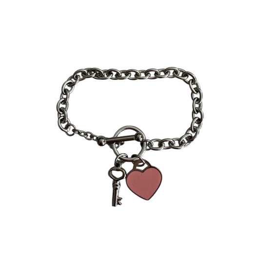 The Pink Heart & Key “Talia” Bracelet