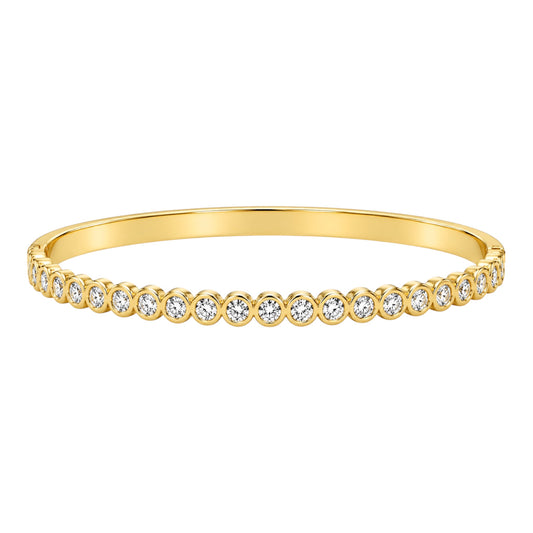 The Gold “Grace” Crystal Bangle