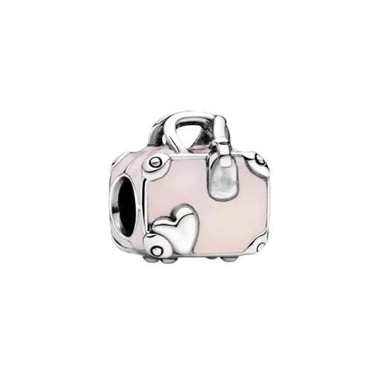 Pink suitcase charm (PRE-ORDER)