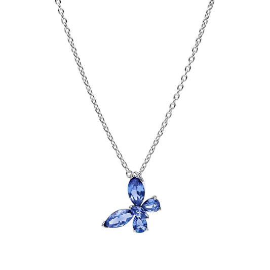 Blue Butterfly Necklace