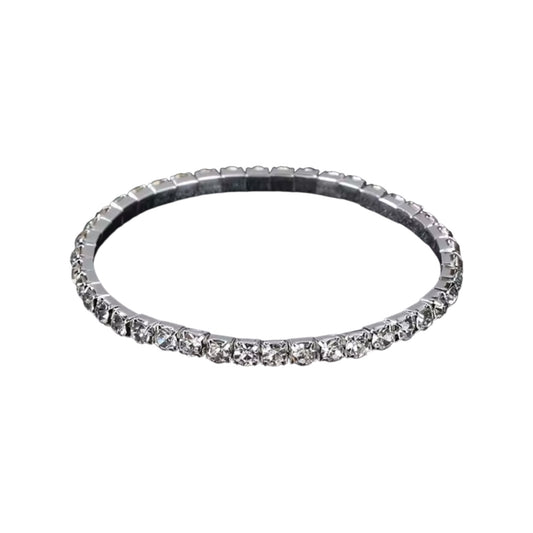 The Stretchy Silver Tennis Bracelet