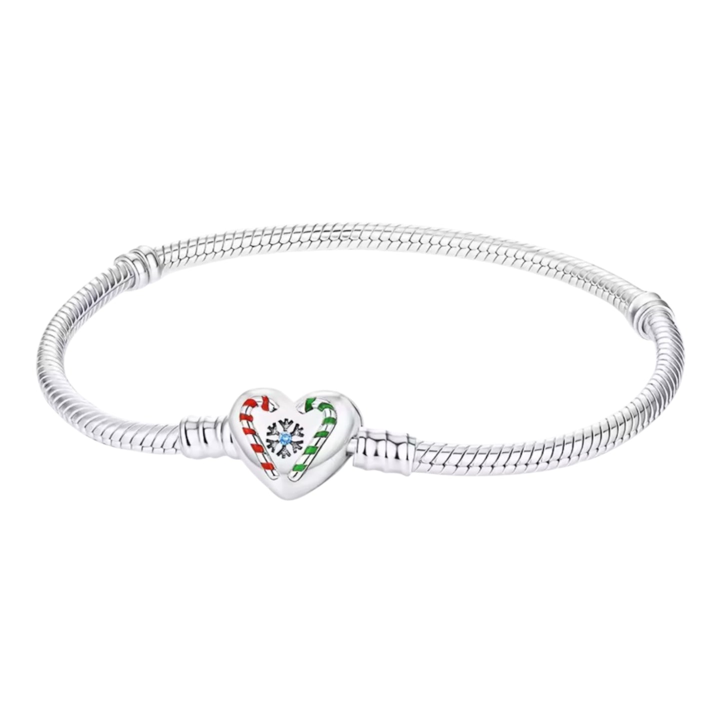 Candy Cane Charm Bracelet