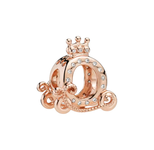 Rose gold crown carriage charm (PRE-ORDER)