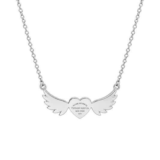 The Silver Angel Wings “Talia” Necklace