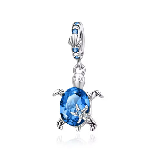 Blue diamond turtle charm (PRE-ORDER)