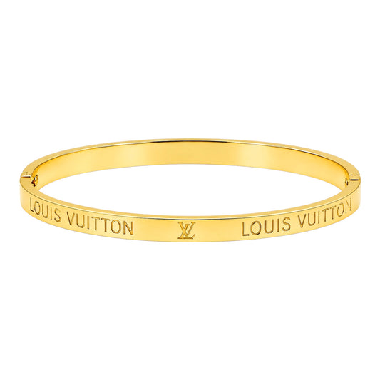 The Gold “Louise” Sign Bangle