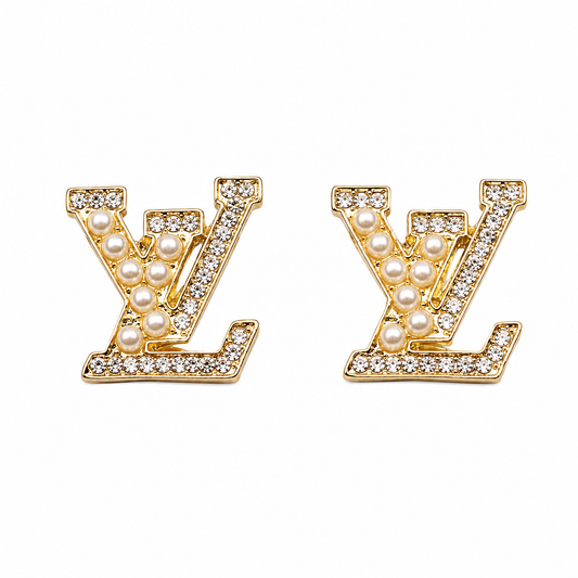 The Gold Pearl “Louise” Earrings